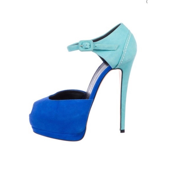 Giuseppe zanotti sharon blue platform sz 6 - Picture 14 of 16